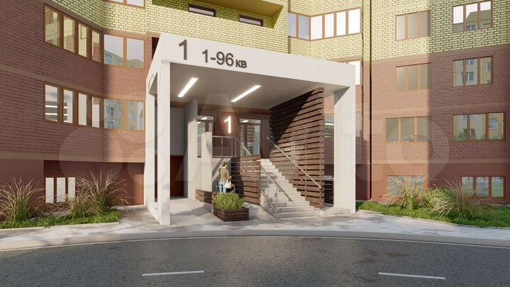 1-к. квартира, 49,5 м², 11/17 эт.