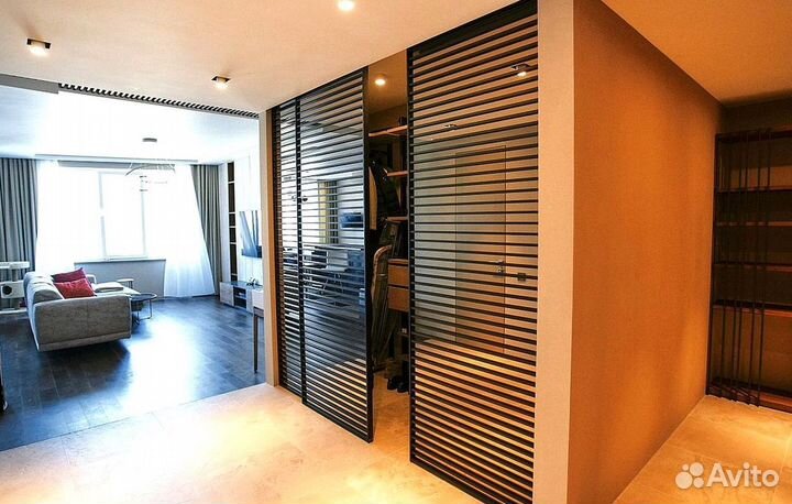 Реечная раздвижная дверь