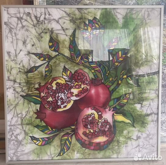 Батик (роспись по ткани), формат 50 x 60