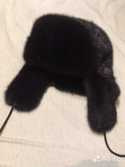Шапка ушанка норка женская