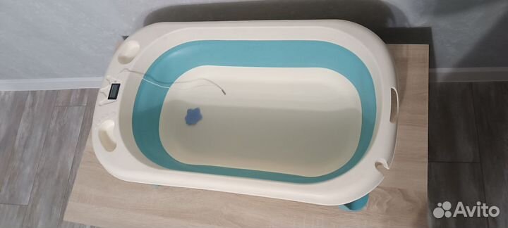 Ванночка для купания складная с термометром