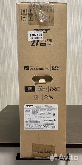 Игровой Монитор Acer Nitro VG272U upbmiipx 27