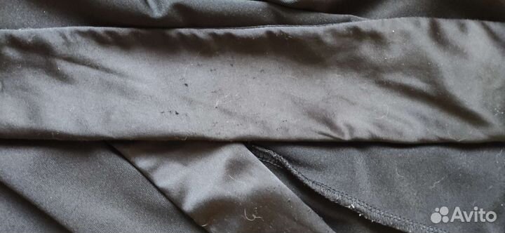 Черный атласный комбенизон