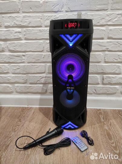 Блютуз колонка с караоке