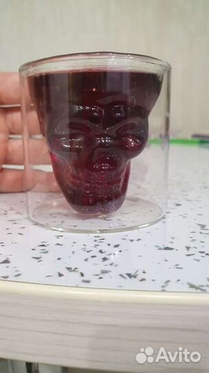 Стакан череп Captain Morgan