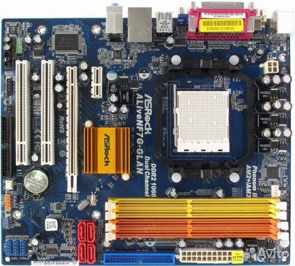 AsRock alivenf7G-glan socket AM2 AM3, гарантия
