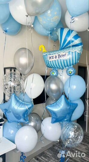 Шары на выписку мальчик