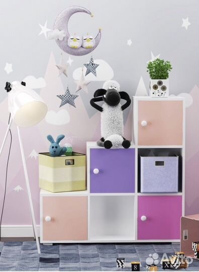 Стеллаж «Барни» для девочки