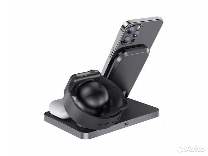 Беспроводное зарядное устройство Hoco CW33 3in1 15