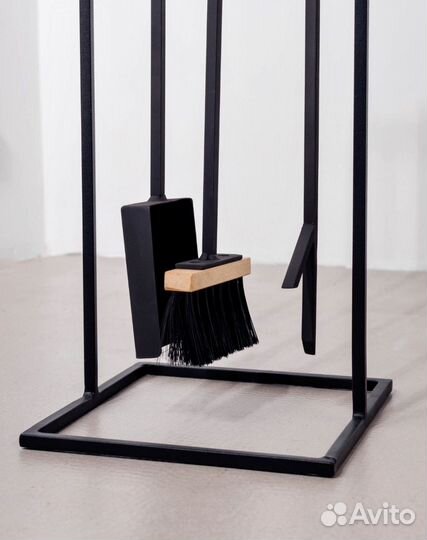 Каминный набор,кочерга,совок и щётка для камина