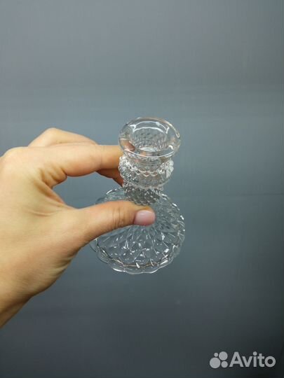 Подсвечник хрусталь стекло