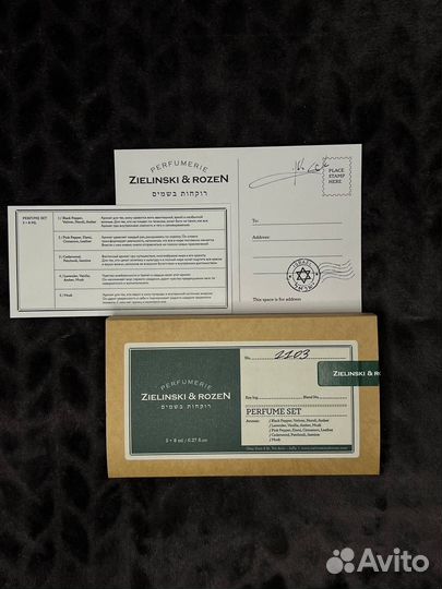 Набор миниатюр духов Zielinski&Rozen