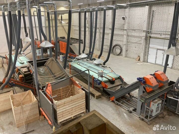 Линия для приема, инспекции и хранения овощей