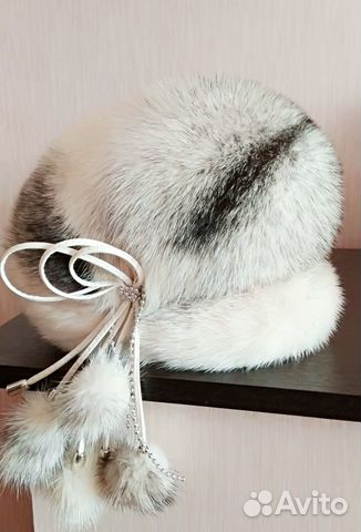 Шапка из меха норки-крестовки