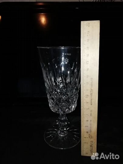 Хрустальные рюмки фужеры бокалы стопки много