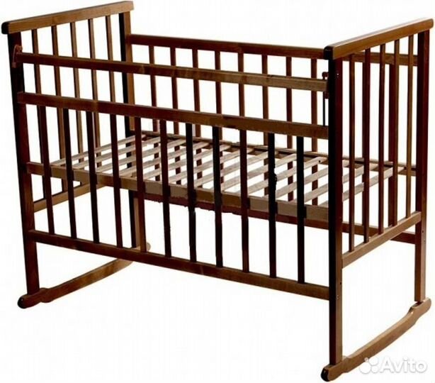 Детская кроватка Ивашка Мой малыш 2 колесо-качалка