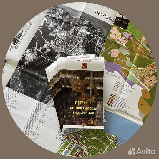 Карта путеводитель Петергоф