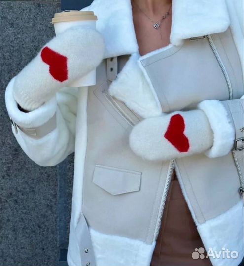 Варежки женские зимние