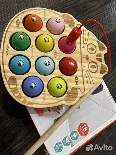 Развивающие деревянные игрушки для малышей пакетом