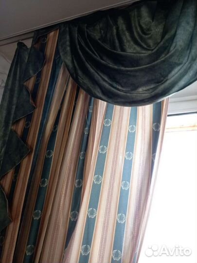 Шторы с ламбрекеном бу