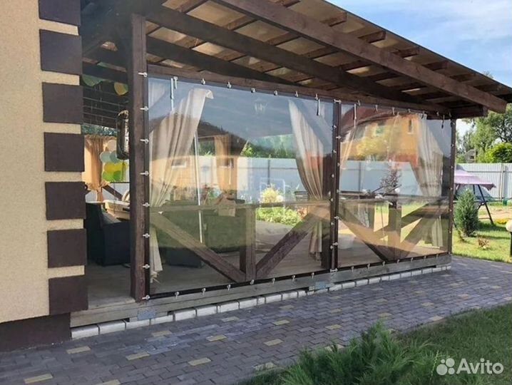 Мягкие пвх окна на беседку