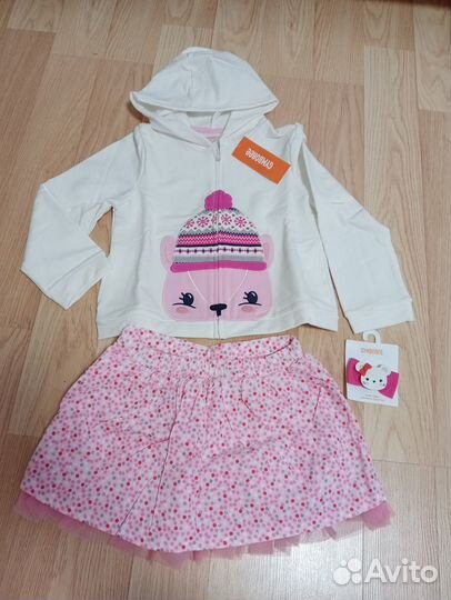 Вещи пакетом фирменные новые на девочку 4-5 лет