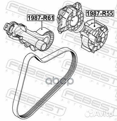 Ролик ремня приводного citroen C3/C4/peugeot 20