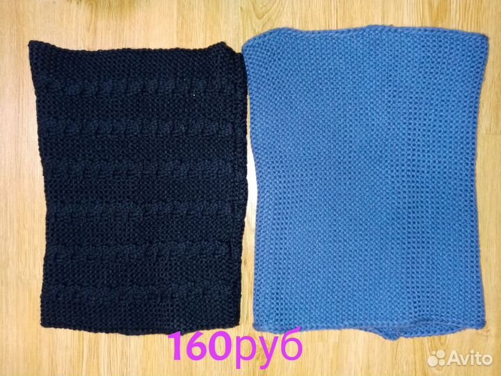 Манишки, шарфы, снуды новые