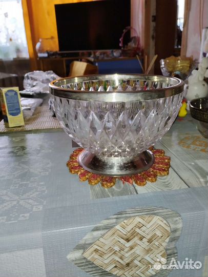 Хрусталь, конфетница, стаканы, стопки, кружки