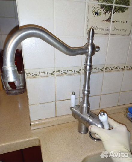 Смеситель для кухни с фильтром латунь