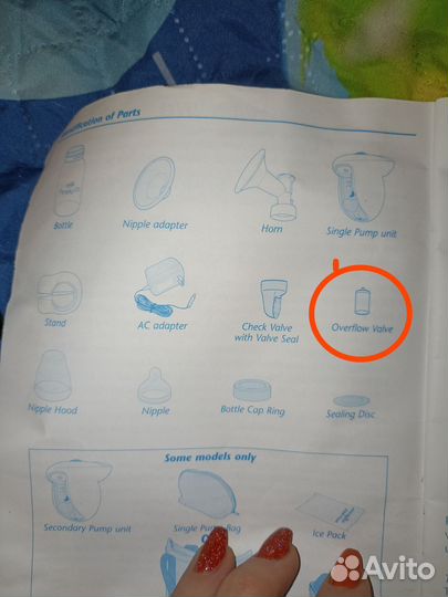 Молокоотсос электрический evenflo