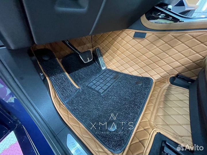 3D коврики из экокожи для BMW X7 (G07)