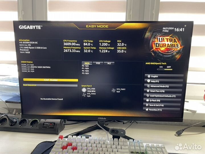 Gigabyte A520M K V2 на гарантии