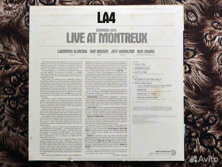 L.A.4 – Live AT Montreux Concord Jazz – ICJ-70194