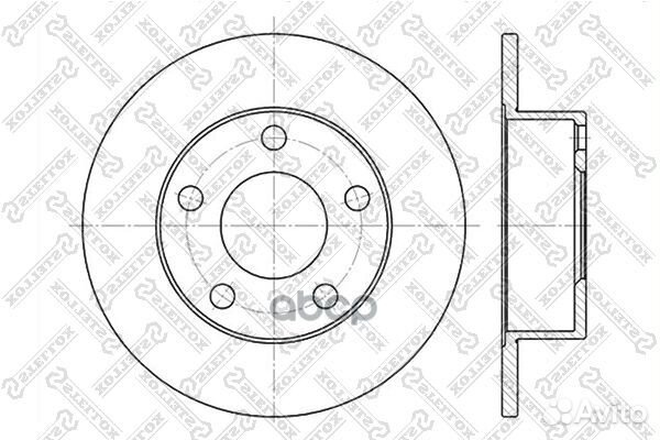 6020-4764-SX диск тормозной задний Audi A6 1.8