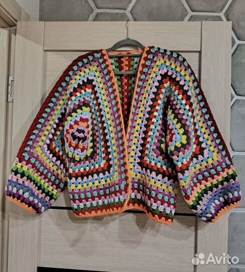 Вязаный кардиган кроше пинтерест