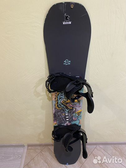 Комплект сноуборд с креплениями 157 см
