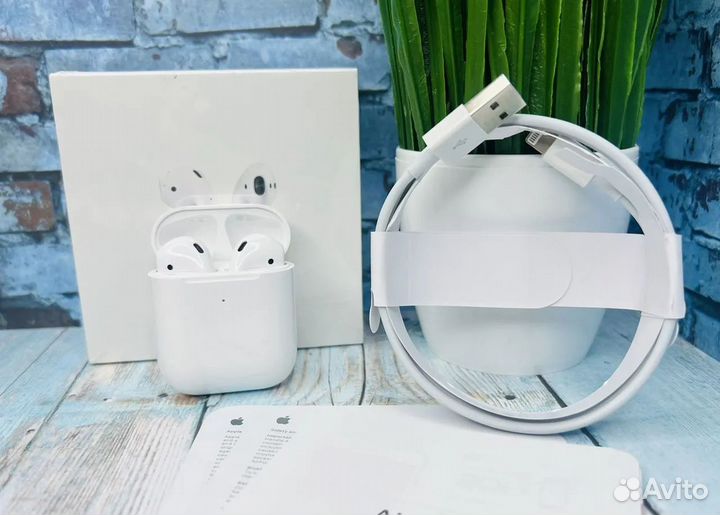 AirPods 2 (гарантия+чехол+доставка)