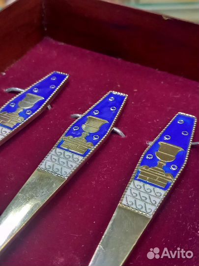 Чайные ложки серебро СССР 875 проба