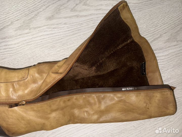 Сапоги женские натуральная кожа 39