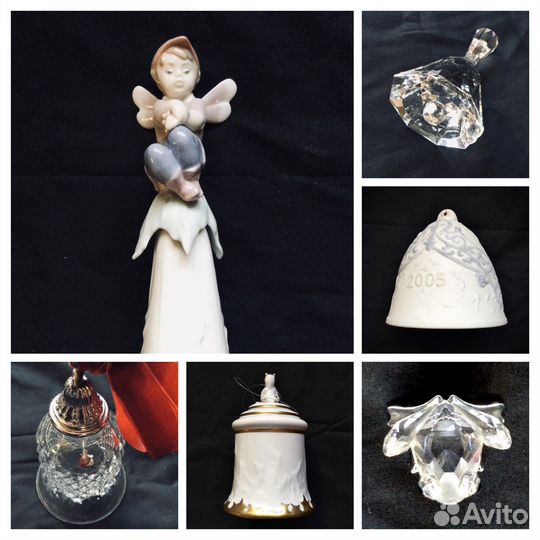 Waterford lladro Swarovski колокольчики винтаж
