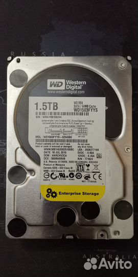 Жесткий диск Western Digital RE4 WD1503fyys 1.5 тб