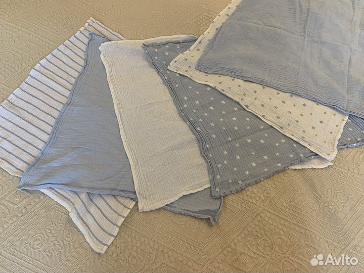 Муслиновые салфетки 60x60 Mothercare