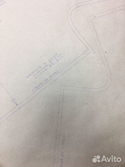 Печать лекал, выкроек, раскладок