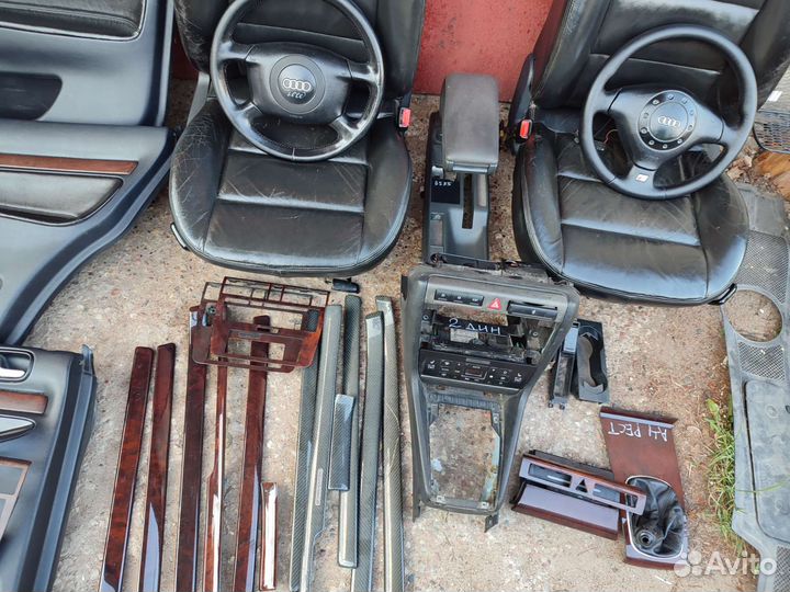 Карты audi a4 b5,кожа, дерево