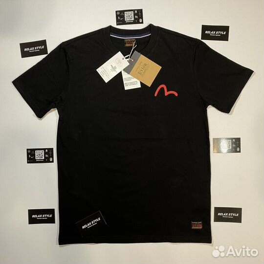Футболка evisu черная