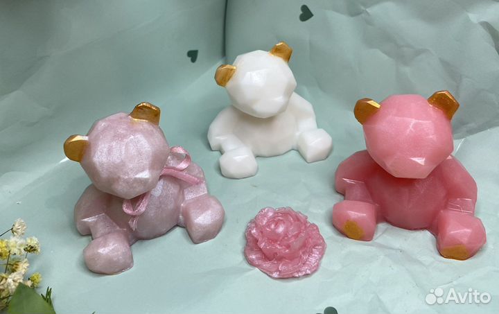 Мыло мишка геометрический