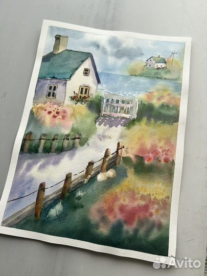 Акварель, размер А4