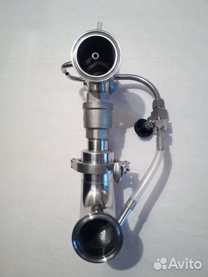 Узел отбора по пару и жидкости прямой