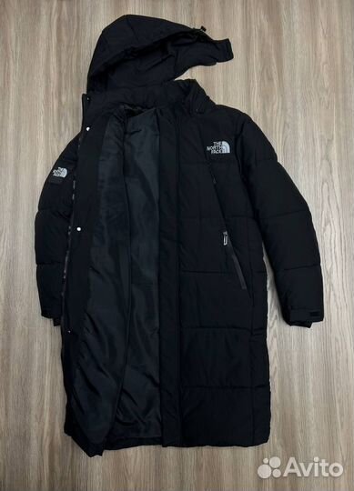 Куртка длинная The North Face 700 черная